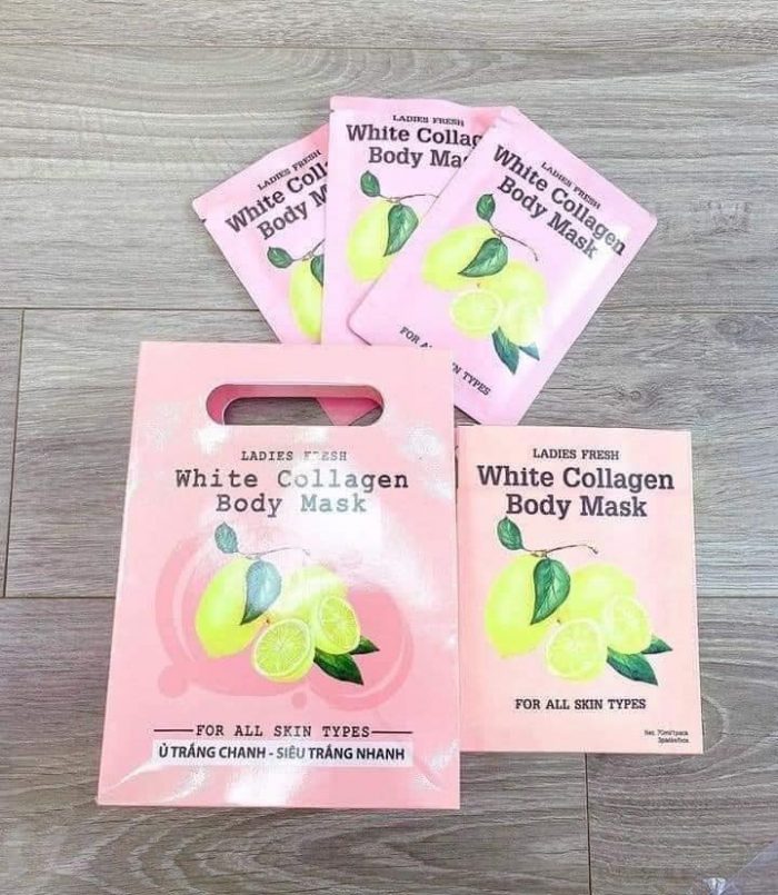 u trang chanh toan than ladies fresh white collagen body mask 5