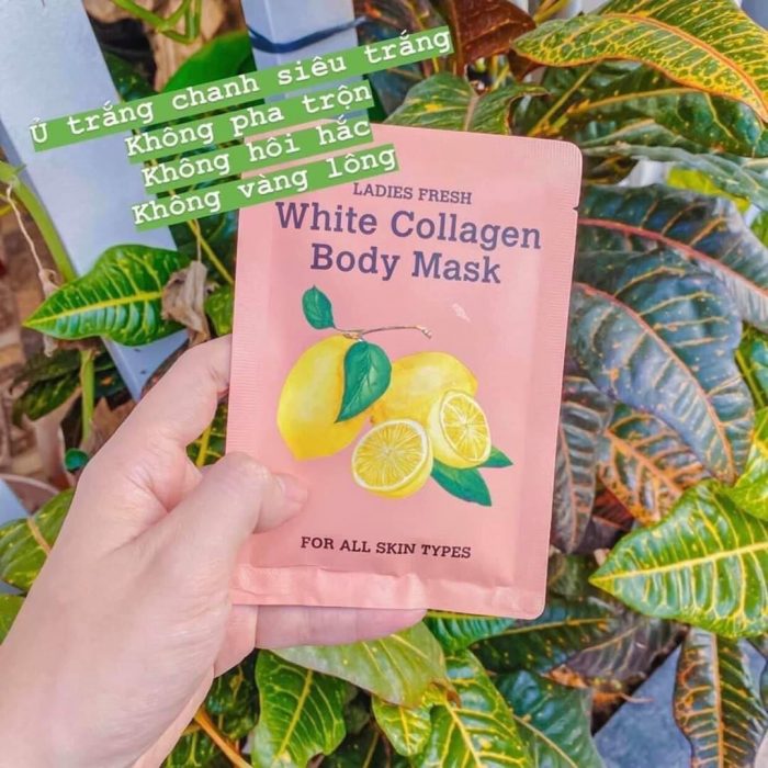 u trang chanh toan than ladies fresh white collagen body mask 6