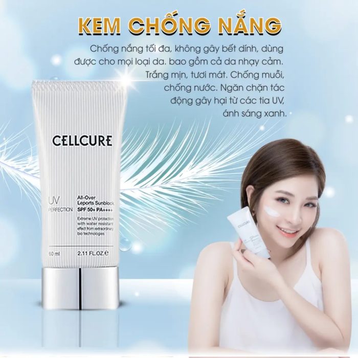 Kem Chống Nắng CellCure UV Perfection All Over Leports Sunblock SPF50+ PA +++