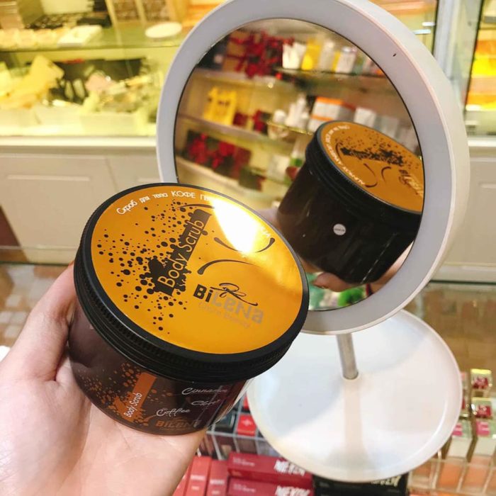 tay te bao chet body coffee scrub bilena 10