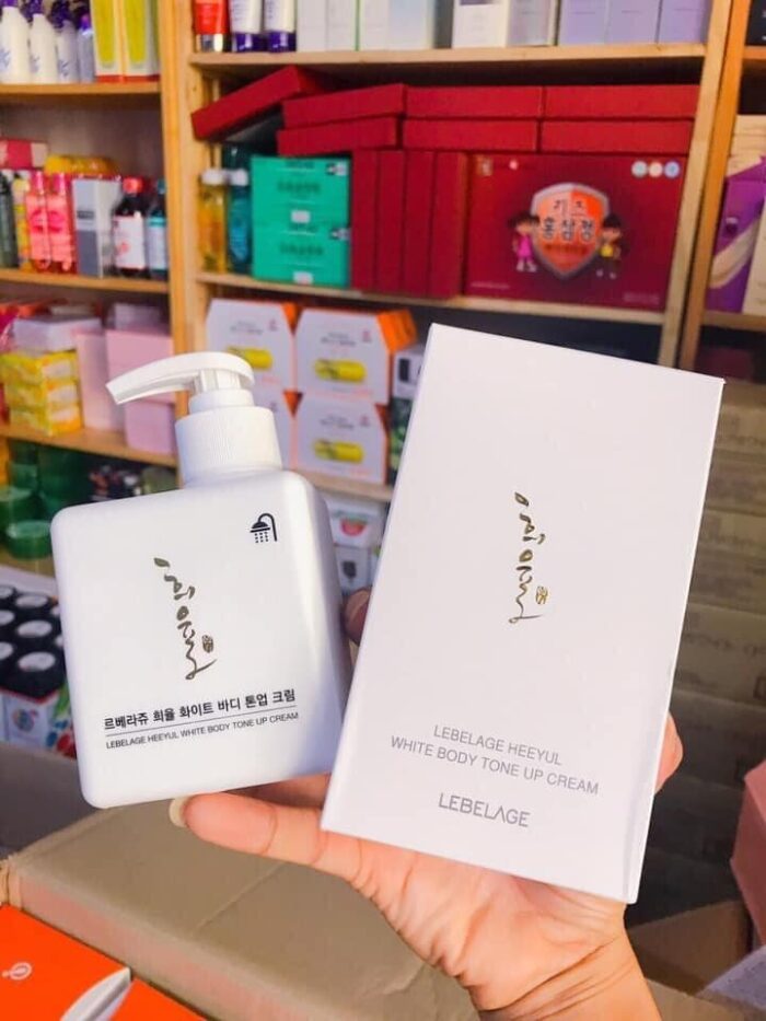 kem duong the kich trang nha nang lebelage heeyul white body tone up cream 10