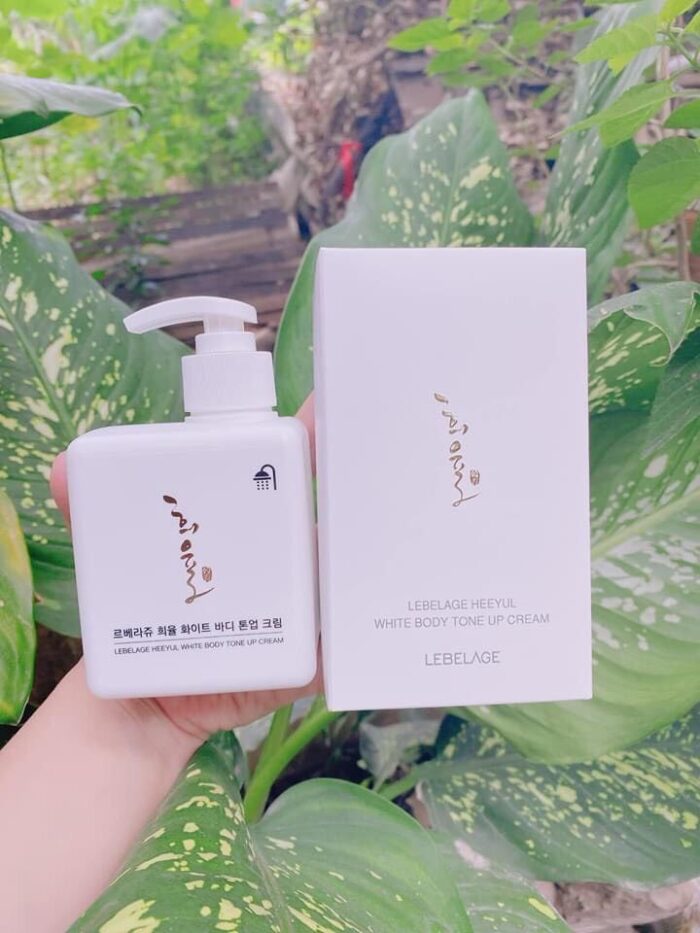kem duong the kich trang nha nang lebelage heeyul white body tone up cream 9