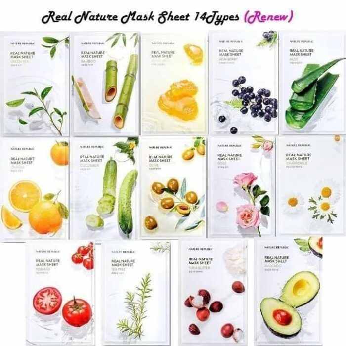 mat na giay nature republic real nature mask sheet 10
