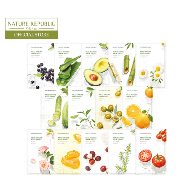 mat na giay nature republic real nature mask sheet 4