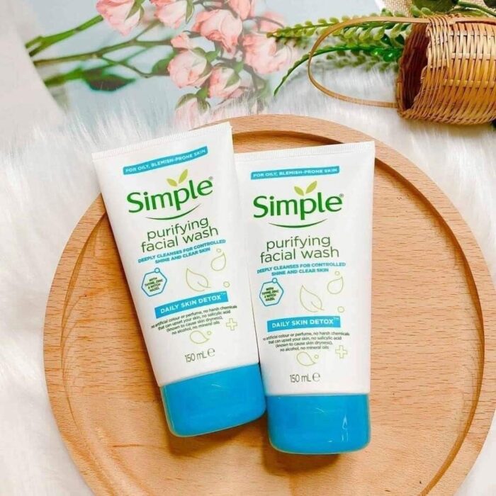 sua rua mat thai doc da simple daily skin detox purifying facial wash 2