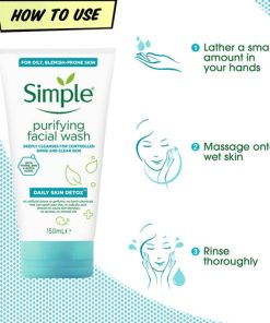 sua rua mat thai doc da simple daily skin detox purifying facial wash 7