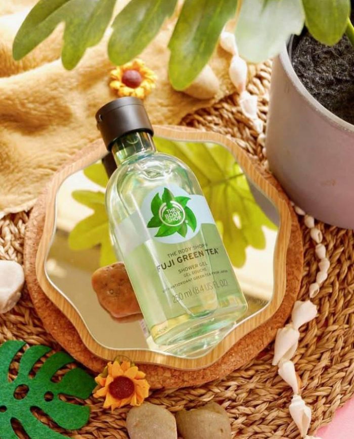 sua tam the body shop fuji green tea shower gel 2