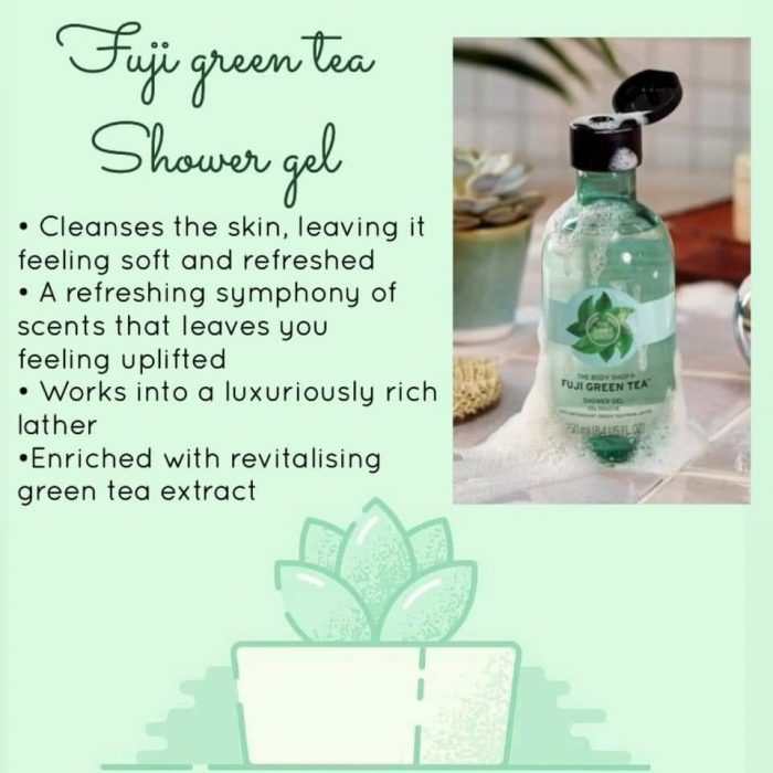 sua tam the body shop fuji green tea shower gel 4
