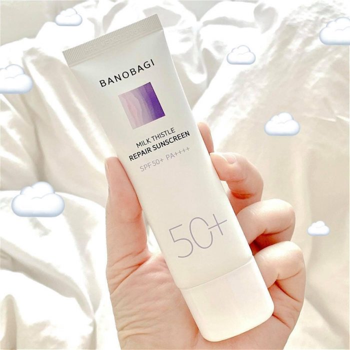 kem chong nang banobagi milk thistle repair sunscreen spf50 pa 12