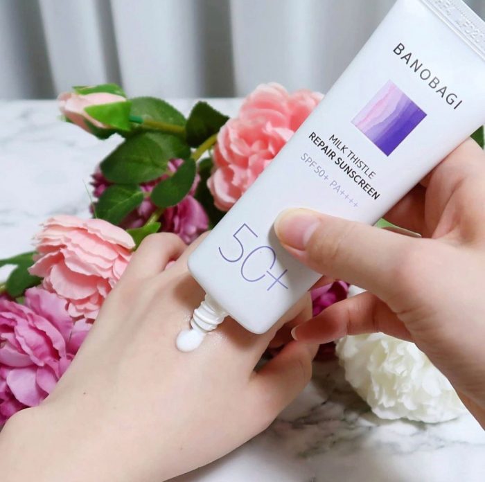 kem chong nang banobagi milk thistle repair sunscreen spf50 pa 8