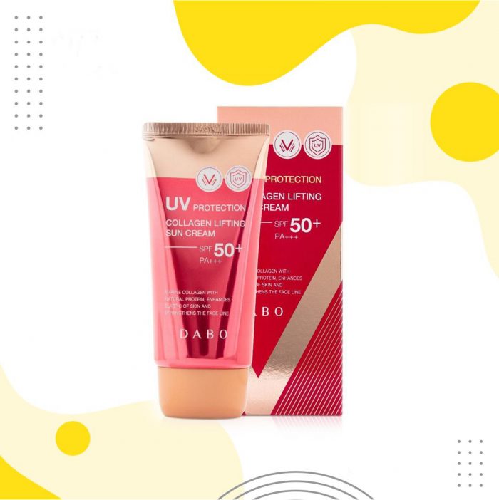 kem chong nang uv protection collagen lifting sun cream dabo spf 50 pa 2