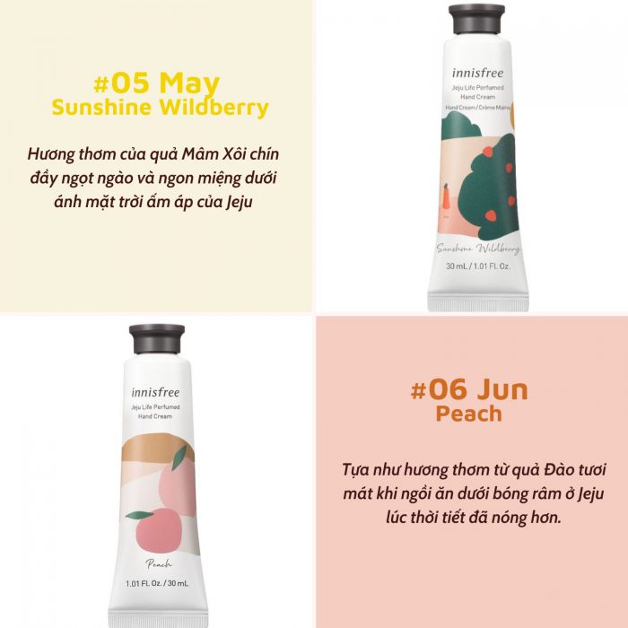 kem duong da tay huong nuoc hoa innisfree jeju life perfumed hand cream 5
