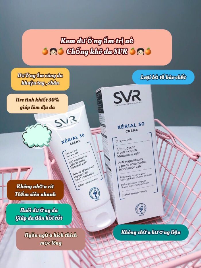 kem duong the cho da kho bong troc svr xerial 30 creme 4