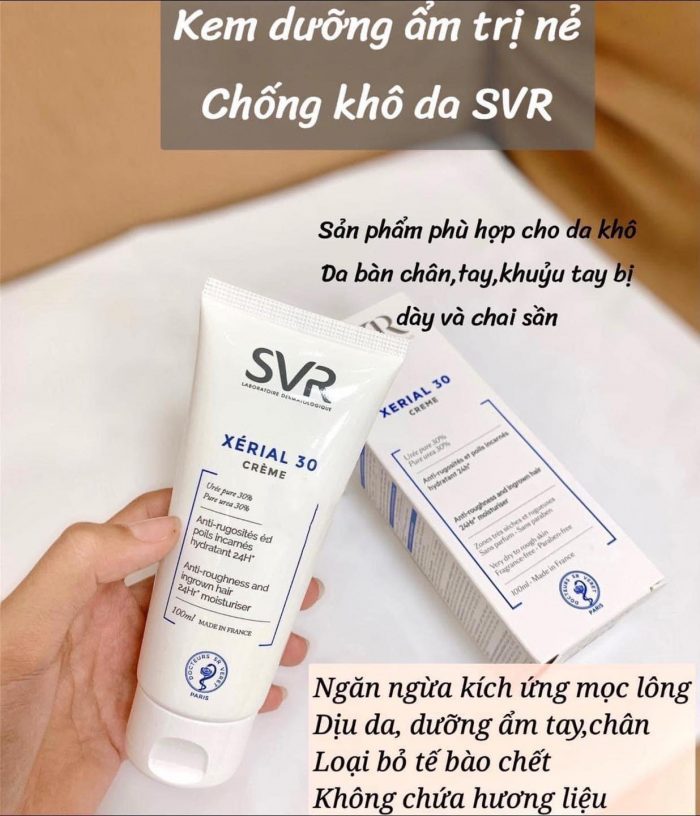 kem duong the cho da kho bong troc svr xerial 30 creme 5