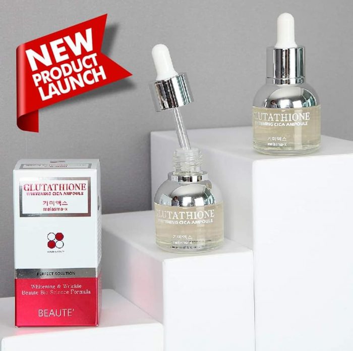 tinh chat trang da melasma x glutathione whitening cica ampoule 2