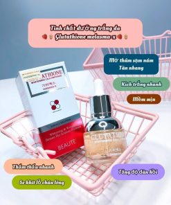 tinh chat trang da melasma x glutathione whitening cica ampoule 5