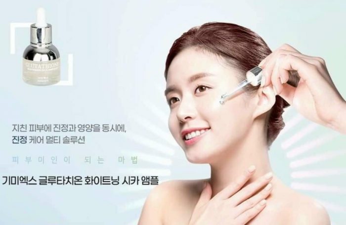 tinh chat trang da melasma x glutathione whitening cica ampoule 8