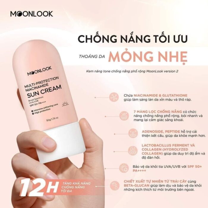 Kem chống nắng nâng tông Moonlook
