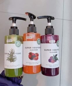 Sữa rửa mặt rau củ Super Vegitoks Cleanser sủi bọt thải độc