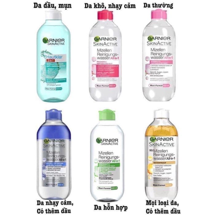 Nước tẩy trang Garnier Micellar Cleansing Water