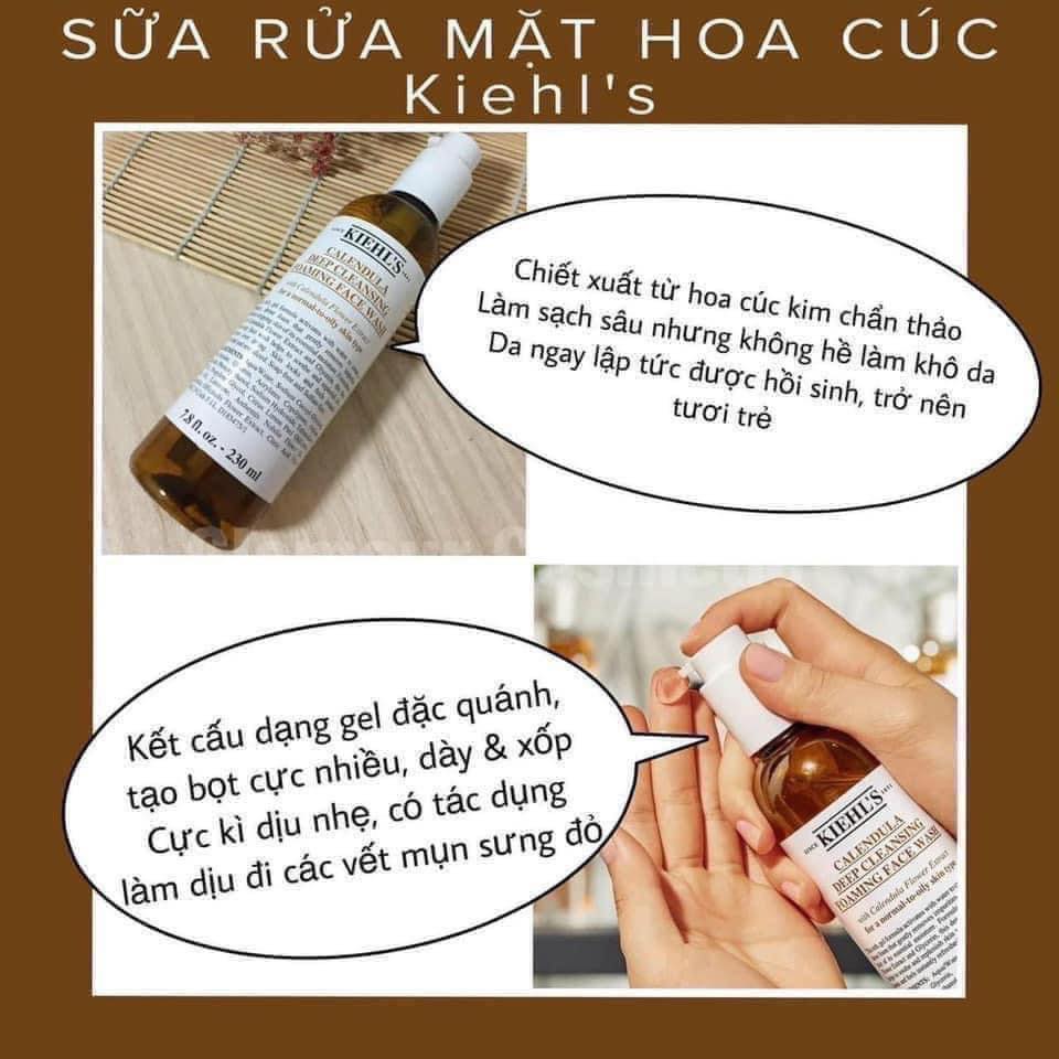 sua rua mat kiehls calendula deep cleansing foaming face wash4