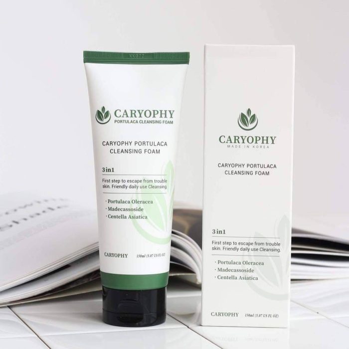 Sữa rửa mặt Caryophy Portulaca Cleansing Foam