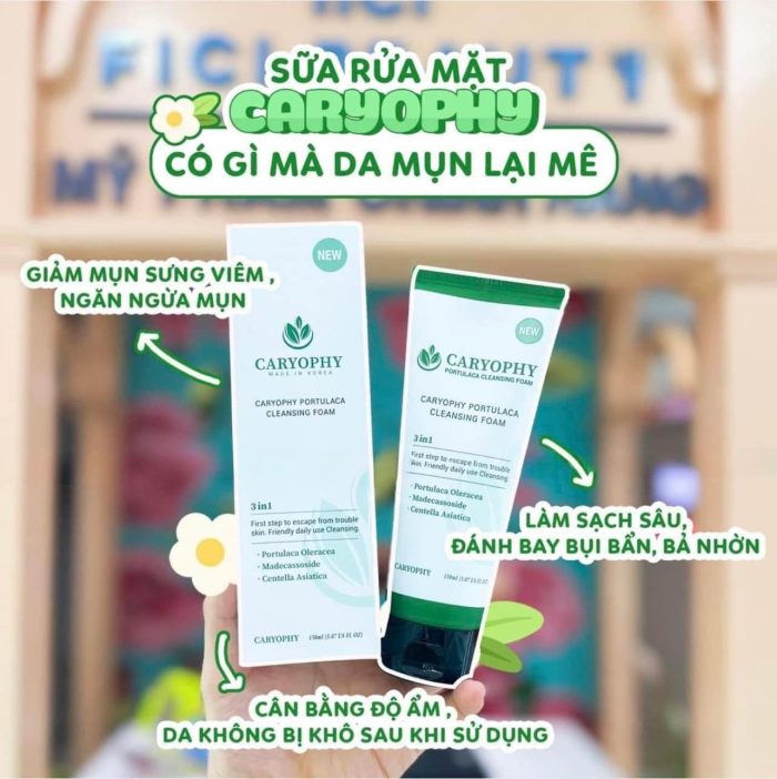 Sữa rửa mặt Caryophy Portulaca Cleansing Foam