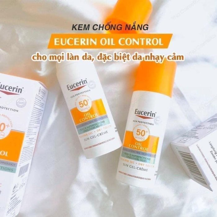 Kem Chống Nắng Eucerin Sun Gel-Creme Oil Control Dry Touch