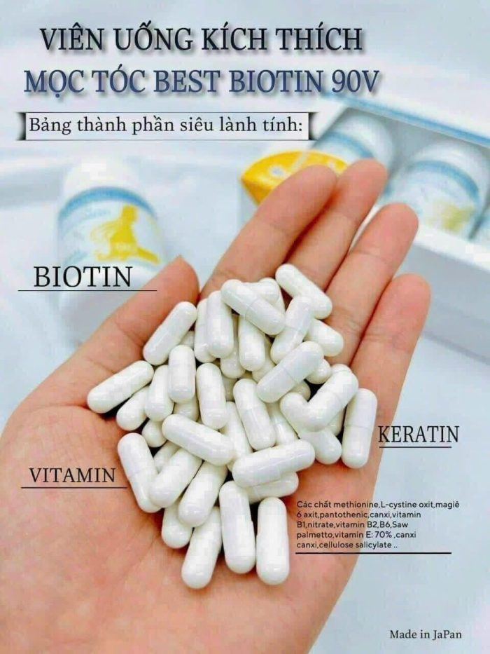 Viên uống kích thích mọc tóc Best Biotin Supplement EX