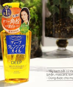 dau tay trang kose softymo white deep cleansing oil2