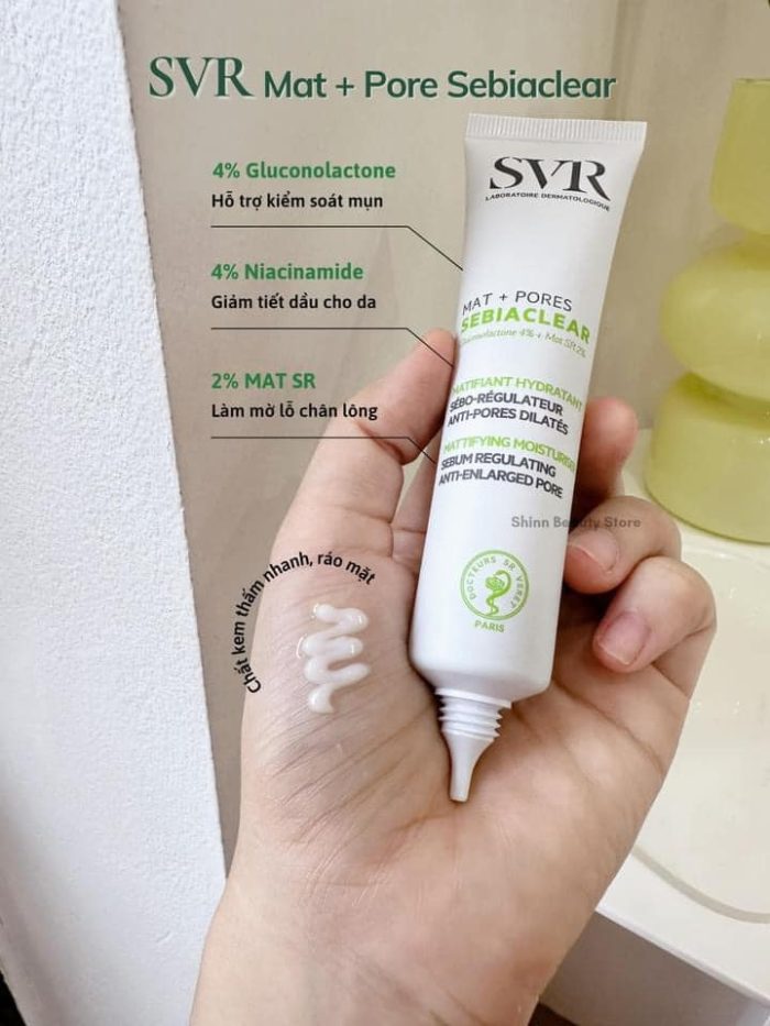 Kem dưỡng SVR Sebiaclear Mat Pores