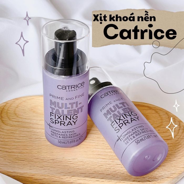 Xịt Khoáng Khóa Nền Catrice Prime And Fine Multitalent Fixing Spray