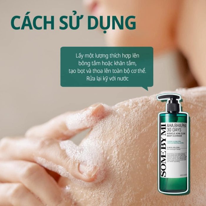Sữa Tắm Trị Mụn Lưng Some By Mi AHA-BHA-PHA 30 Days Mẫu Mới
