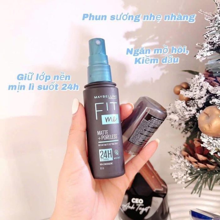 Xịt Khóa Nền Maybelline Fit Me Matte Poreless Setting Spray
