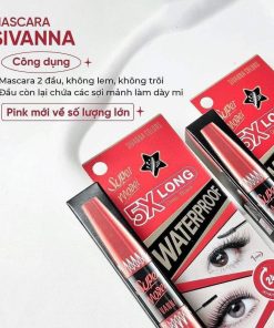 mascara sivanna colors super model 5x long deep black waterproof4