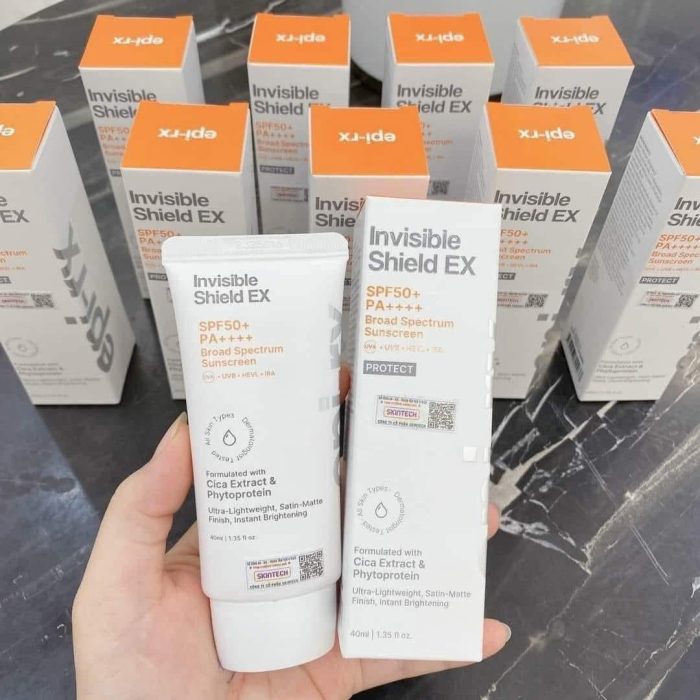Kem Chống Nắng Epi rx Invisible Shield Ex