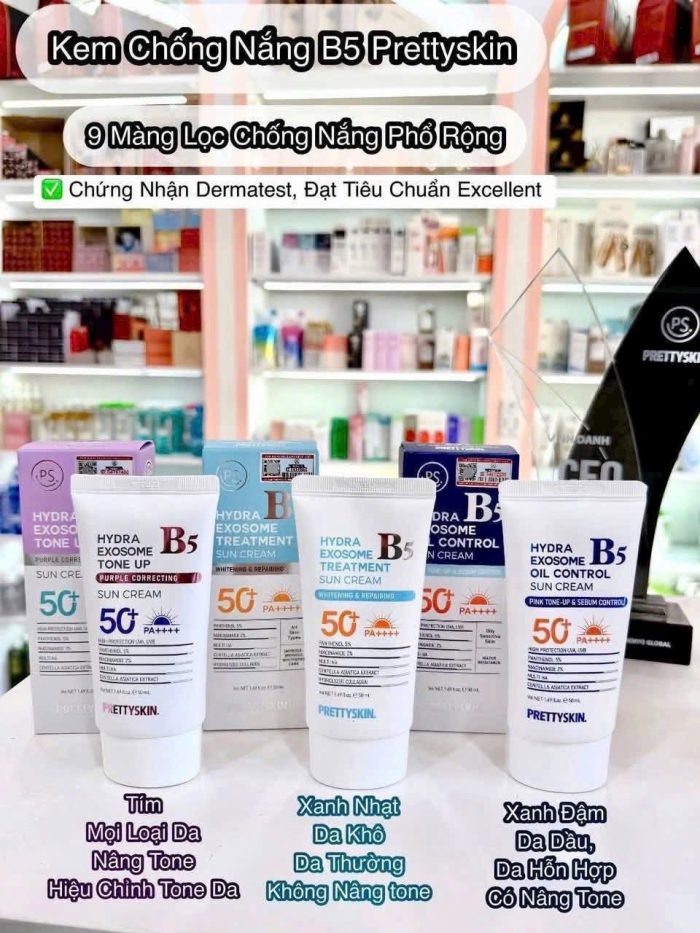 Kem chống nắng PrettySkin B5 Sun Cream