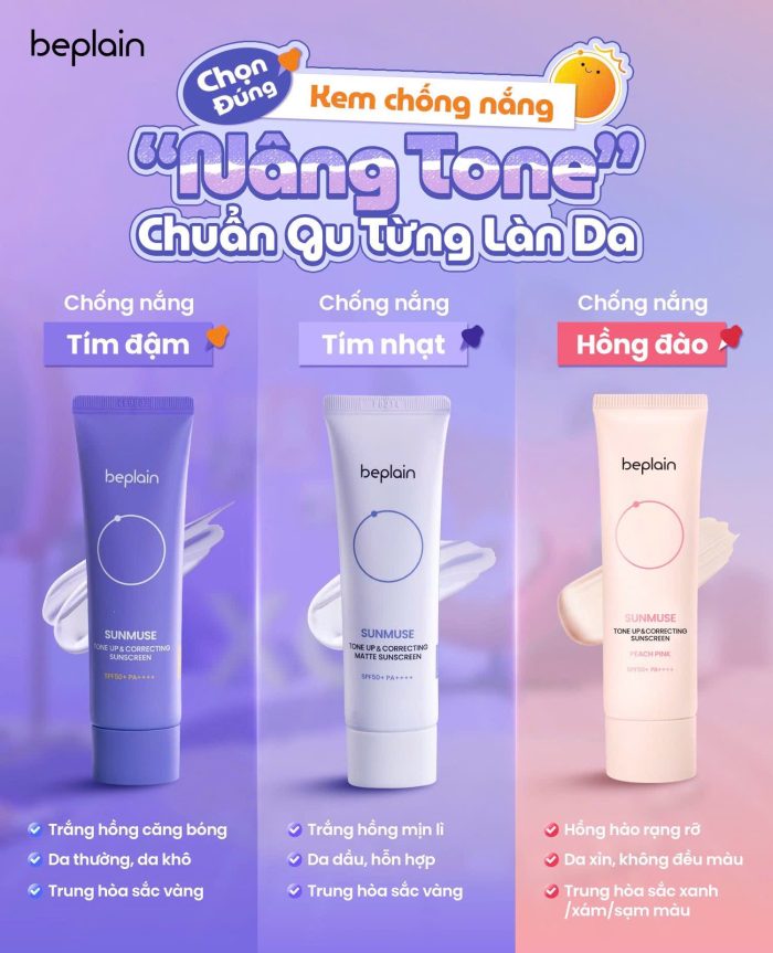 Kem Chống Nắng Beplain Sunmuse Tone Up Sunscreen