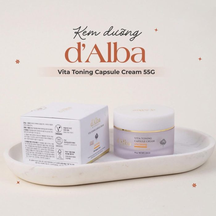Kem dưỡng d’Alba Vita Toning Capsule Cream