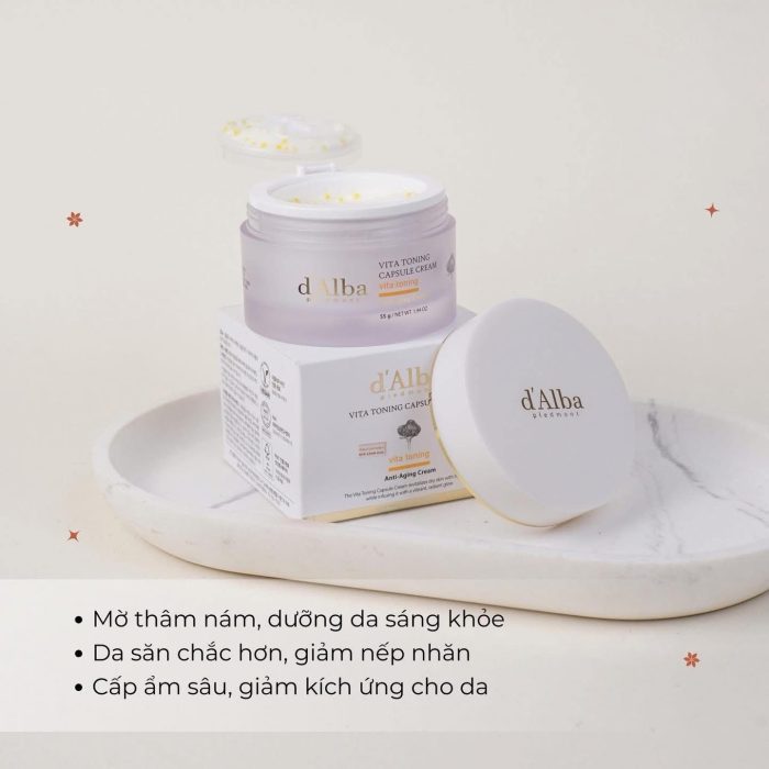 Kem dưỡng d’Alba Vita Toning Capsule Cream