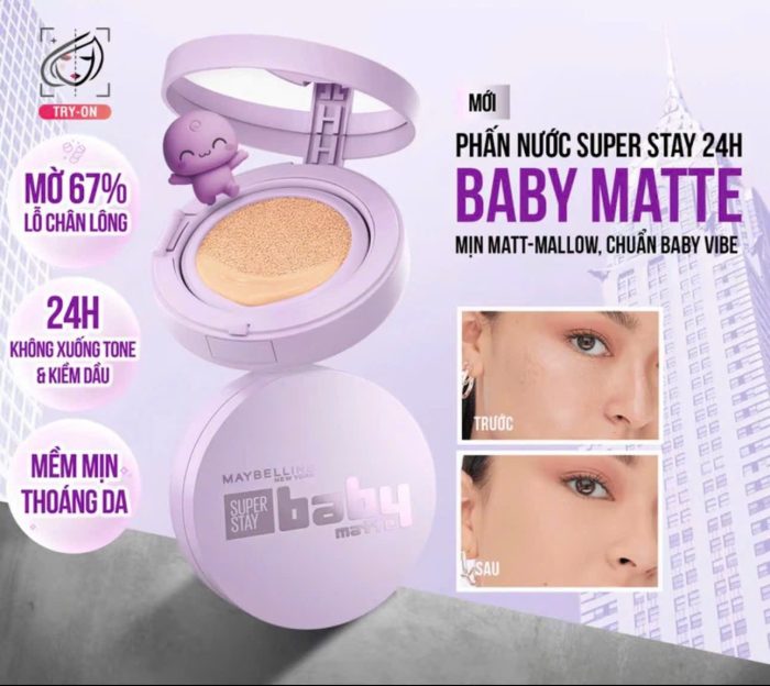 Phấn nước Maybelline Super Stay Baby Matte