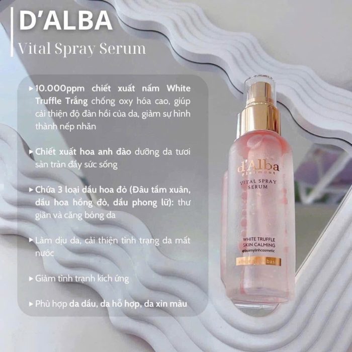 Xịt Khoáng D'alba Vita Spray Serum
