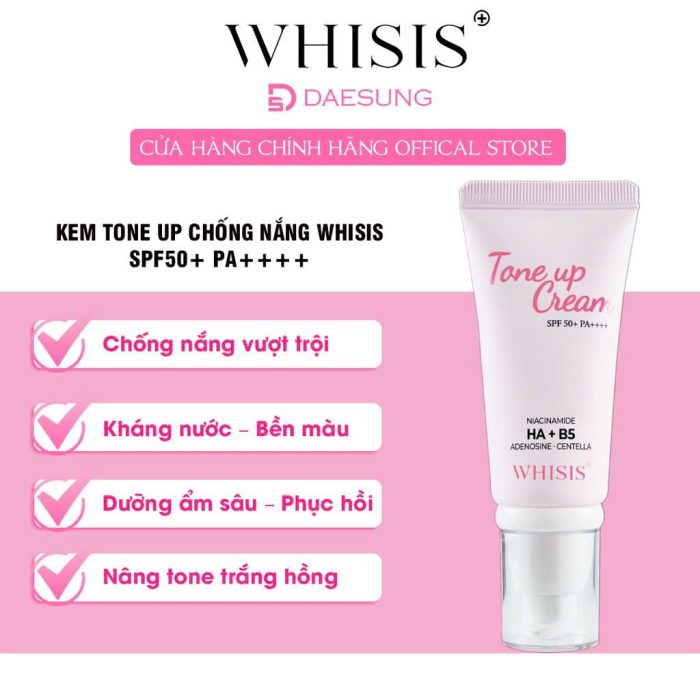 Kem chống nắng Whisis Tone Up Cream