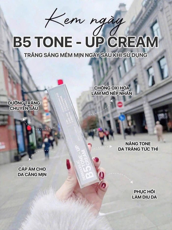 Kem dưỡng Dermaxilic B5 Tone-up Cream