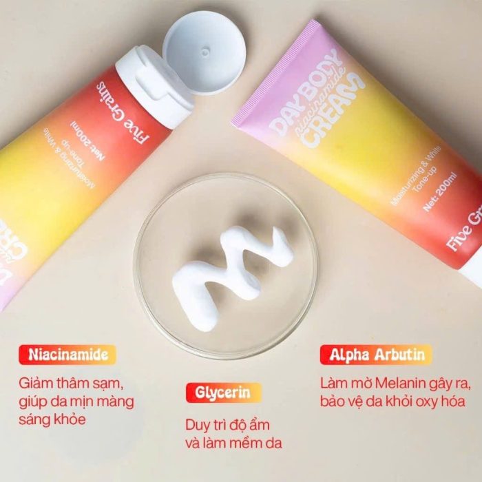 Kem dưỡng body Five Grains