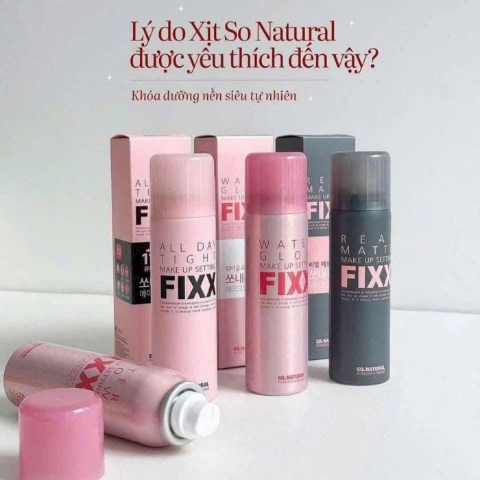 Xịt Khoá Nền SoNatural Fixx Make Up Setting