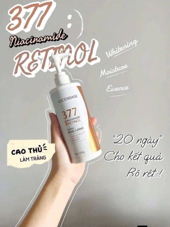 Dưỡng thể Lucenbase 377 Niacinamide Retinol Body Lotion