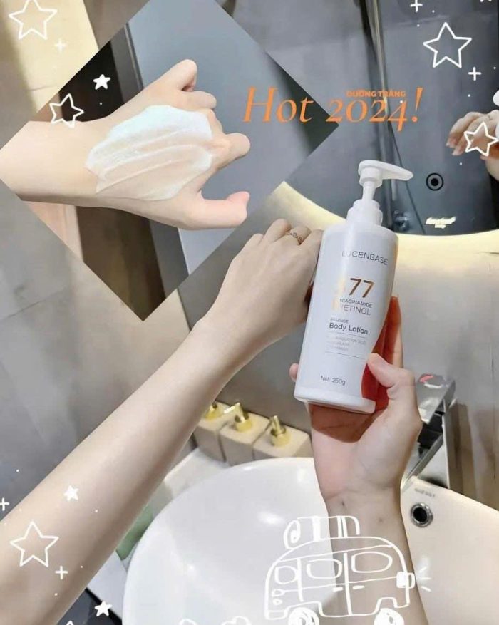Dưỡng thể Lucenbase 377 Niacinamide Retinol Body Lotion