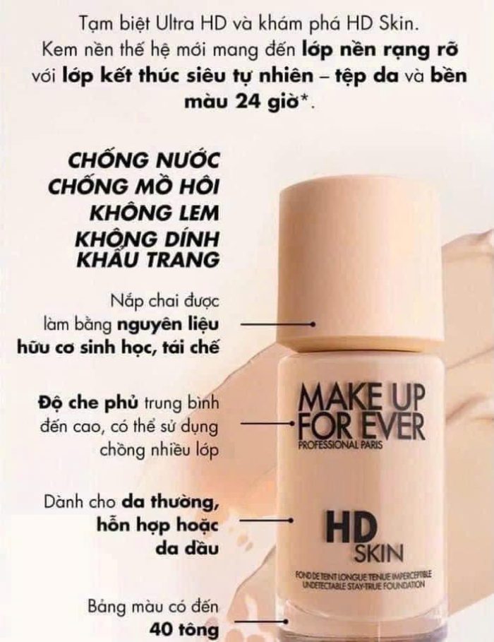 Kem nền Make Up ForEver HD Skin