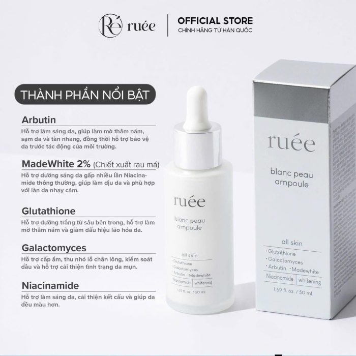 Serum Ruee Blanc Peau Ampoule
